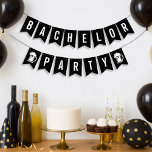 Modern Minimalist Big Bold Black Bachelor Party Vimplar<br><div class="desc">Fira i stil med den här fet svarta bakörpartybannern med ren vit typografi och roligt öl mugg-ikoner. Perfekt för hängning på pub, party eller firande hemma. Den här moderna banderollen ger dig en lekfull men maskulin beröring. Lättviktigt och återanvändbart, är det ett enkelt sätt att få stämningen under en minnesvärd...</div>