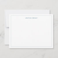 Modern minimalist blå versal typografi