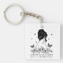 Modern minimalist blomsterdag för mamma med eget n