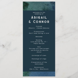 Modern Minimalist Blue Teal Program