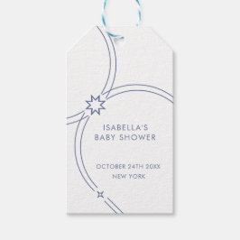 Modern minimalist Boho Arch Baby Shower Presentetikett