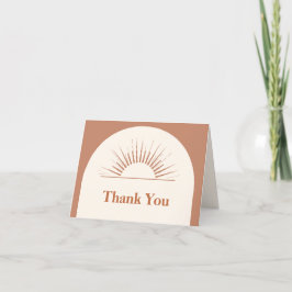 Modern minimalist Boho Arch Sunshine Baby Shower Tack Kort