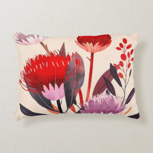 Modern minimalist boho floral botanisk prydnadskudde