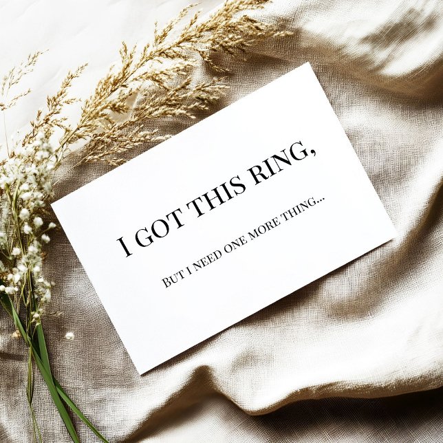 Modern Minimalist Bridesmaid Proposal Card Inbjudningar (Skapare uppladdad)