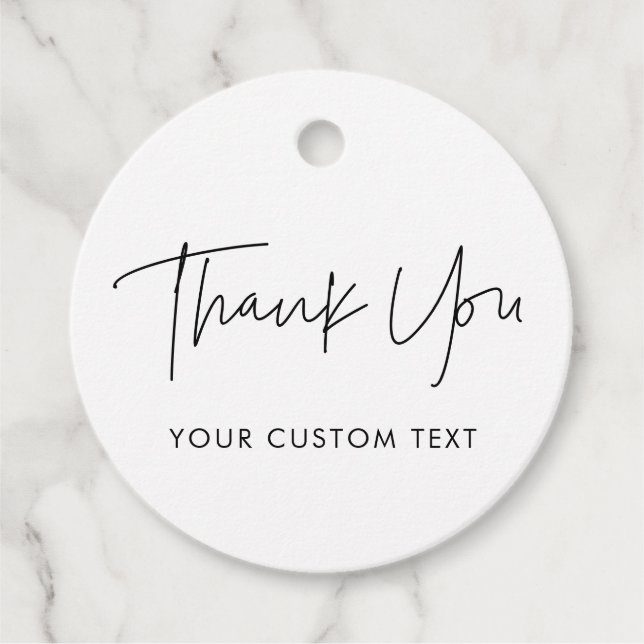 Modern minimalist bröllop gåvor etiketter (Framsida)