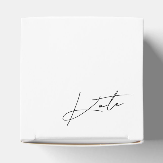 Modern minimalist brudtärna-förslagslåda presentaskar (Överdel)