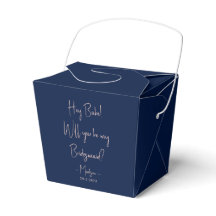 Modern minimalist brudtärna förslagsmanus Navy 