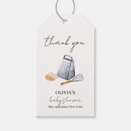 Modern minimalist Chef Kitchen Baby Shower Presentetikett