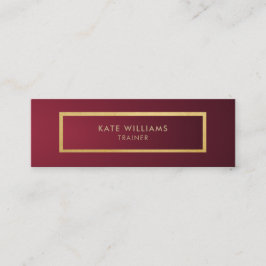 Modern Minimalist chic violett lutningguldlyx Mini Visitkort