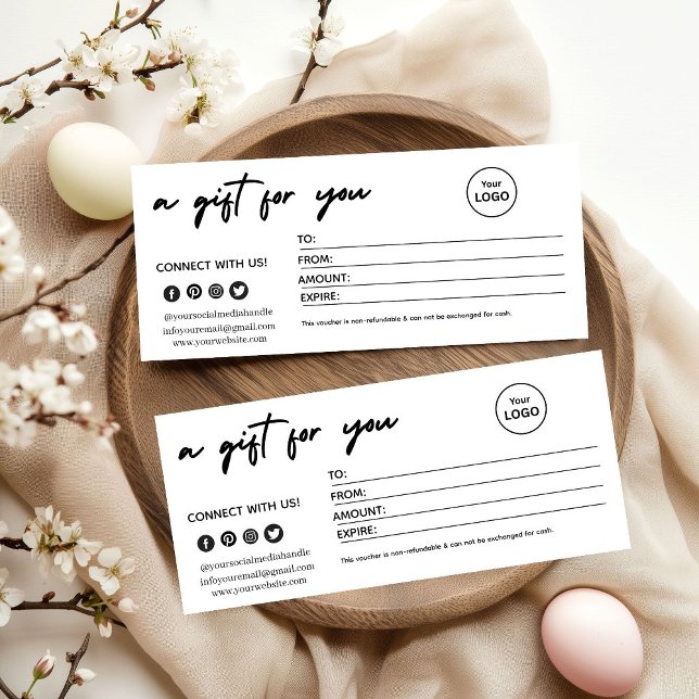 Modern Minimalist Christmas Gift Card (Skapare uppladdad)