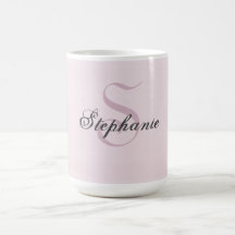 Modern minimalist Clean Simple Mauve Rosa Monogram