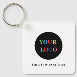 Modern Minimalist Custom Business Logo Nyckelring