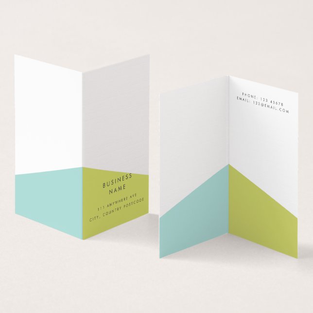 Modern minimalist Designer Business Company Visitkort (In- och utsida)