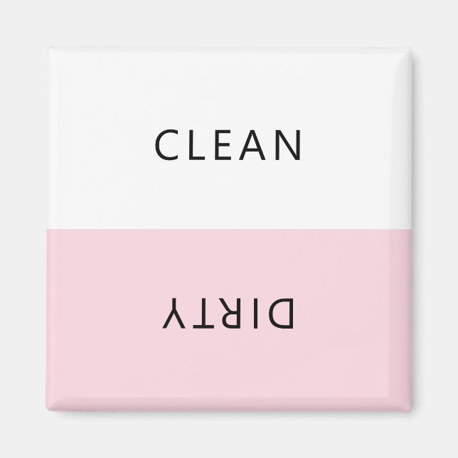 Modern minimalist Dishwasher Clean Dirty Magnet (Framsidan)