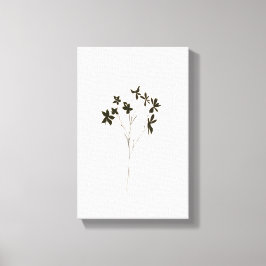 Modern minimalist elegant line drawing flowers canvastryck