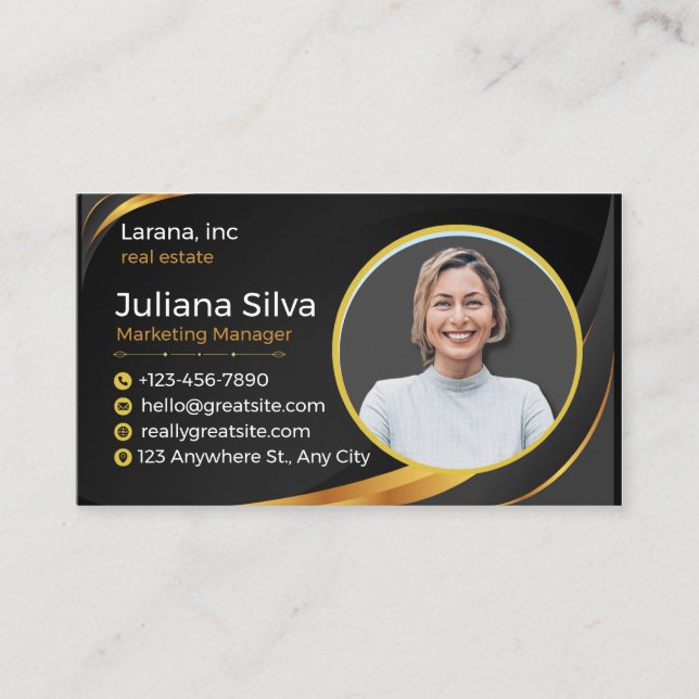 Modern&Minimalist Elegant Professional  Visitkort (Framsida)