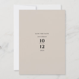 Modern Minimalist Elegant Silver Grey Wedding Inbjudningar