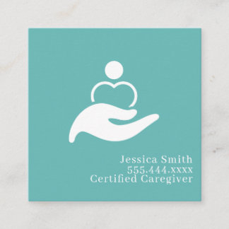 Modern Minimalist Elegant Typography Professional  Fyrkantigt Visitkort