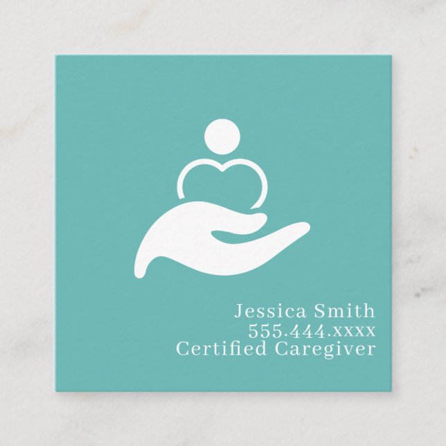 Modern Minimalist Elegant Typography Professional  Fyrkantigt Visitkort (Framsida)