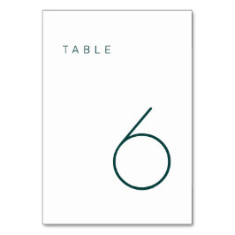 Modern minimalist Emerald Grönt Bordsnummer Bord