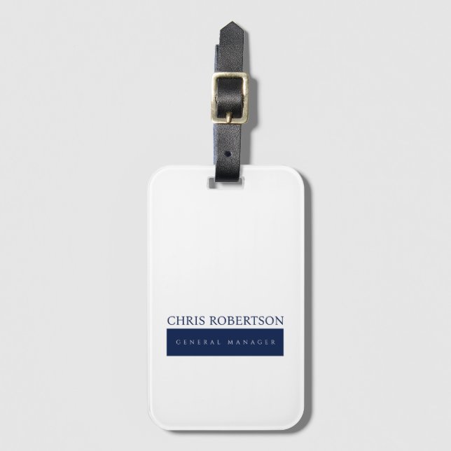 Modern minimalist enkel bagagebricka (Framsida vertikal)