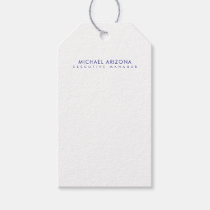 Modern minimalist enkel klar egen namn presentetikett