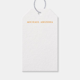 Modern minimalist enkel klar egen namn presentetikett