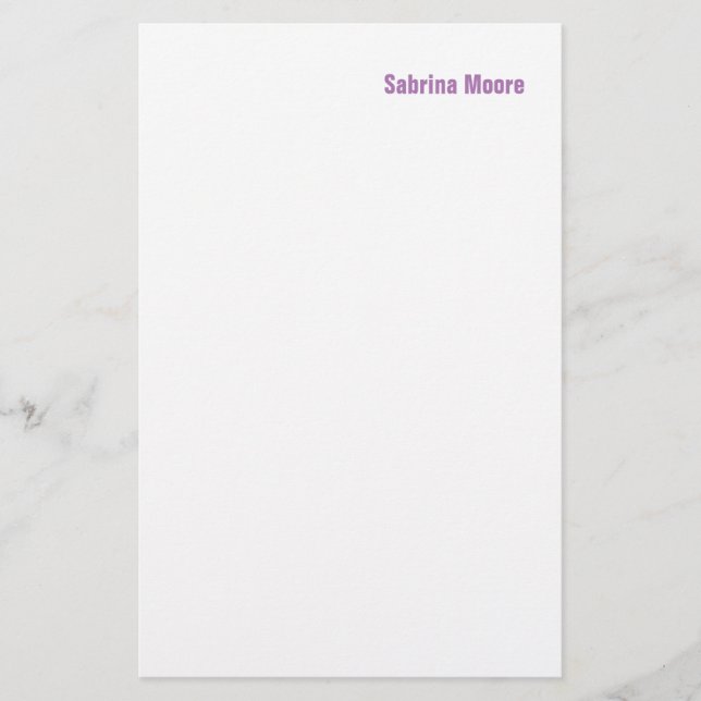 Modern minimalist enkel proffesionell brevpapper (Framsida)