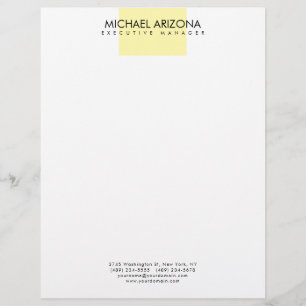 Modern minimalist enkel ren brevhuvud