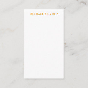 Modern minimalist enkel ren egen namn tilläggskort