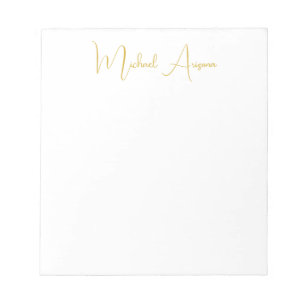 Modern minimalist enkel vanlig handstil namn anteckningsblock