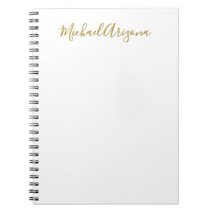 Modern minimalist enkel vanlig handstil namn anteckningsbok