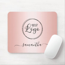 Modern minimalist flickig rose gold gradientlogoty