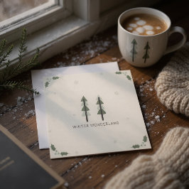 Modern minimalist företags julkort inbjudningar