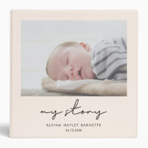 Modern minimalist Fotoalbum för Min artikel Baby