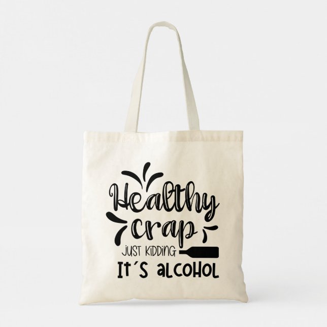 Modern Minimalist funny Quotes Tygkasse (Baksida)