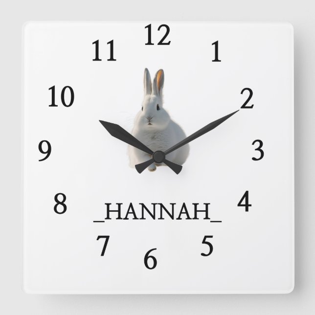 Modern minimalist fyrkantig klocka (Framsida)