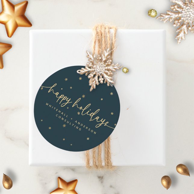 Modern minimalist glad jul firmanamn gåvor etiketter (Skapare uppladdad)