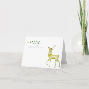 Modern minimalist God Jul Guldren Kort