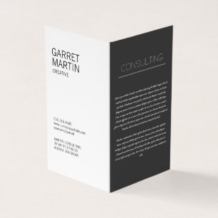 Modern minimalist (Grått/Vit) Visitkort