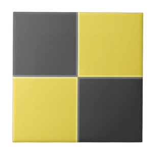 Modern minimalist gul grå geometrisk kakelplatta