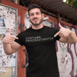 Modern minimalist Halloween Costume Procrastinator T Shirt