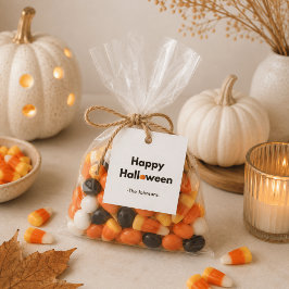 Modern minimalist Halloween – fyrkantig personlig Gåvor Etiketter