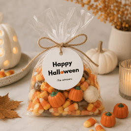 Modern minimalist Halloween – Personlig pumpa Gåvor Etiketter