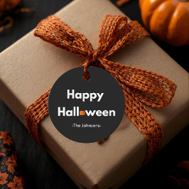 Modern Minimalist Halloween-Personlig Pumpkin Gåvor Etiketter