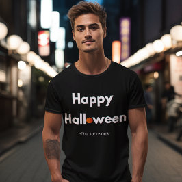 Modern Minimalist Halloween - Personlig Pumpkin T Shirt