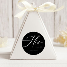 Modern minimalist Hans favoritfavor rond stiker