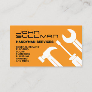 Modern minimalist hantverkarservice visitkort