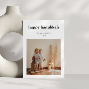 Modern minimalist Hanukkah-fotografi skandinavisk Julkort