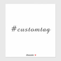 Modern minimalist hashtag-design